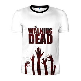 Мужская футболка 3D спортивная с принтом The Walking Dead в Екатеринбурге, 100% полиэстер с улучшенными характеристиками | приталенный силуэт, круглая горловина, широкие плечи, сужается к линии бедра | 