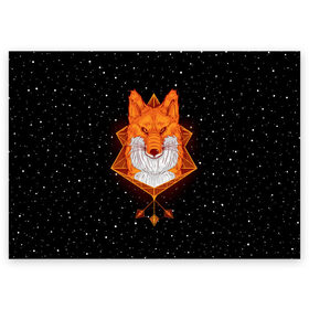 Поздравительная открытка с принтом Огненный лис в Екатеринбурге, 100% бумага | плотность бумаги 280 г/м2, матовая, на обратной стороне линовка и место для марки
 | animal | beast | fox | heart | love | orange | животное | зверь | лис | лиса | личиска | любовь | огонь | пламя | рыжая | сердце