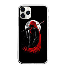 Чехол для iPhone 11 Pro матовый с принтом Лунный убийца в Екатеринбурге, Силикон |  | moon | ninja | warrior | воин | звезды | луна | ниндзя
