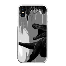 Чехол для iPhone XS Max матовый с принтом Пещера динозавра в Екатеринбурге, Силикон | Область печати: задняя сторона чехла, без боковых панелей | animal | beast | dino | rage | roar | динозавр | животное | зверь | земля | пещера | рык | эра | ярость