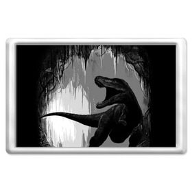 Магнит 45*70 с принтом Пещера динозавра в Екатеринбурге, Пластик | Размер: 78*52 мм; Размер печати: 70*45 | animal | beast | dino | rage | roar | динозавр | животное | зверь | земля | пещера | рык | эра | ярость