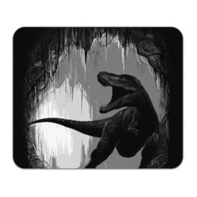 Коврик прямоугольный с принтом Пещера динозавра в Екатеринбурге, натуральный каучук | размер 230 х 185 мм; запечатка лицевой стороны | animal | beast | dino | rage | roar | динозавр | животное | зверь | земля | пещера | рык | эра | ярость