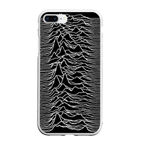 Чехол для iPhone 7Plus/8 Plus матовый с принтом Joy Division Unknown Pleasures в Екатеринбурге, Силикон | Область печати: задняя сторона чехла, без боковых панелей | joy division | альбом | волны | горы | линии | обложка | панк | рок