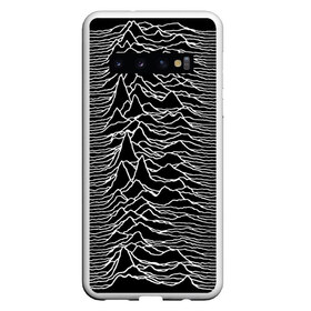 Чехол для Samsung Galaxy S10 с принтом Joy Division Unknown Pleasures в Екатеринбурге, Силикон | Область печати: задняя сторона чехла, без боковых панелей | Тематика изображения на принте: joy division | альбом | волны | горы | линии | обложка | панк | рок