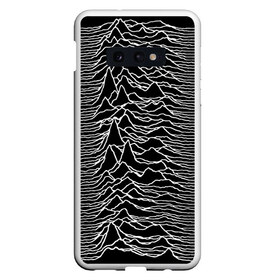 Чехол для Samsung S10E с принтом Joy Division Unknown Pleasures в Екатеринбурге, Силикон | Область печати: задняя сторона чехла, без боковых панелей | joy division | альбом | волны | горы | линии | обложка | панк | рок