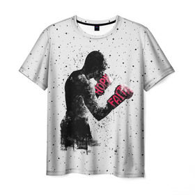 Мужская футболка 3D с принтом Hope Faith в Екатеринбурге, 100% полиэфир | прямой крой, круглый вырез горловины, длина до линии бедер | boxing | combat | fight | fighter | kickboxing | muay thai | wrestling | боец | бой | бокс | боксер | драка | кикбоксинг | май тай