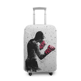 Чехол для чемодана 3D с принтом Hope Faith в Екатеринбурге, 86% полиэфир, 14% спандекс | двустороннее нанесение принта, прорези для ручек и колес | boxing | combat | fight | fighter | kickboxing | muay thai | wrestling | боец | бой | бокс | боксер | драка | кикбоксинг | май тай