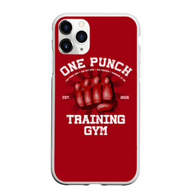 Чехол для iPhone 11 Pro матовый с принтом One Punch Gym в Екатеринбурге, Силикон |  | Тематика изображения на принте: boxing | combat | fight | fighter | kickboxing | muay thai | wrestling | боец | бой | бокс | боксер | драка | кикбоксинг | май тай