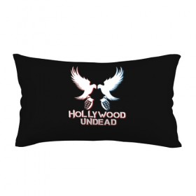 Подушка 3D антистресс с принтом Hollywood Undead в Екатеринбурге, наволочка — 100% полиэстер, наполнитель — вспененный полистирол | состоит из подушки и наволочки на молнии | hollywood undead
