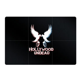 Магнитный плакат 3Х2 с принтом Hollywood Undead в Екатеринбурге, Полимерный материал с магнитным слоем | 6 деталей размером 9*9 см | hollywood undead
