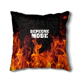 Подушка 3D с принтом Depeche Mode в Екатеринбурге, наволочка – 100% полиэстер, наполнитель – холлофайбер (легкий наполнитель, не вызывает аллергию). | состоит из подушки и наволочки. Наволочка на молнии, легко снимается для стирки | дипиш | мод | музыка | рок