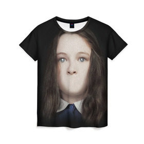 Женская футболка 3D с принтом Silent Hill в Екатеринбурге, 100% полиэфир ( синтетическое хлопкоподобное полотно) | прямой крой, круглый вырез горловины, длина до линии бедер | horror | девочка | мистика | сайлент хилл | триллер | ужасы