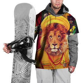 Накидка на куртку 3D с принтом Ямайка лев в Екатеринбурге, 100% полиэстер |  | Тематика изображения на принте: jamaica | lion