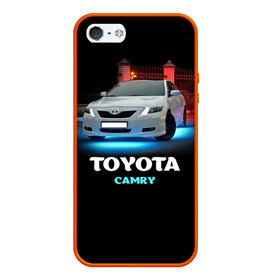 Чехол для iPhone 5/5S матовый с принтом Toyota Camry в Екатеринбурге, Силикон | Область печати: задняя сторона чехла, без боковых панелей | camry | toyota | авто. автомобиль | камри | машина | тачка | тойота