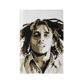 Обложка для паспорта матовая кожа с принтом Ямайка, Боб Марли в Екатеринбурге, натуральная матовая кожа | размер 19,3 х 13,7 см; прозрачные пластиковые крепления | Тематика изображения на принте: bob marley | reggae
