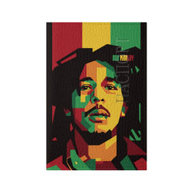 Обложка для паспорта матовая кожа с принтом Ямайка, Боб Марли в Екатеринбурге, натуральная матовая кожа | размер 19,3 х 13,7 см; прозрачные пластиковые крепления | Тематика изображения на принте: bob marley | reggae | регги