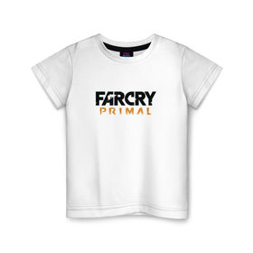 Детская футболка хлопок с принтом Far Cry Primal 1 в Екатеринбурге, 100% хлопок | круглый вырез горловины, полуприлегающий силуэт, длина до линии бедер | Тематика изображения на принте: 