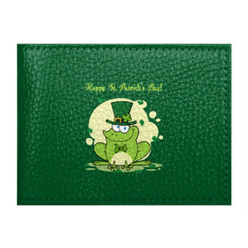 Обложка для студенческого билета с принтом Ирландия в Екатеринбурге, натуральная кожа | Размер: 11*8 см; Печать на всей внешней стороне | Тематика изображения на принте: clover | frog | green | happy st. patricks day | ireland | irish | moon | день святого патрика | зелёная | ирландец | ирландия | клевер | луна | лягушка | счастливый | шляпа