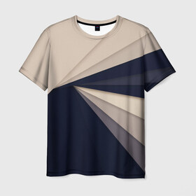 Мужская футболка 3D с принтом Абстракция 11 в Екатеринбурге, 100% полиэфир | прямой крой, круглый вырез горловины, длина до линии бедер | геометрия | линии | оптические иллюзии | орнамент | полосы | узор | цвет
