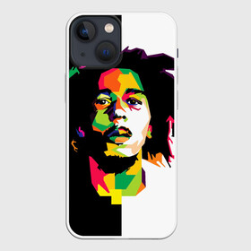 Чехол для iPhone 13 mini с принтом Bob Marley в Екатеринбурге,  |  | Тематика изображения на принте: боб марли | поп арт