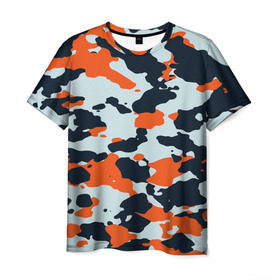 Мужская футболка 3D с принтом Asiimov camouflage в Екатеринбурге, 100% полиэфир | прямой крой, круглый вырез горловины, длина до линии бедер | камуфляж | контр страйк | контра
