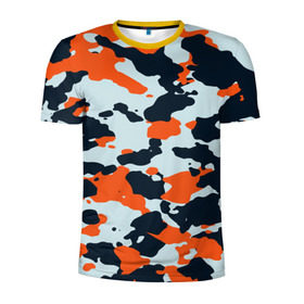 Мужская футболка 3D спортивная с принтом Asiimov camouflage в Екатеринбурге, 100% полиэстер с улучшенными характеристиками | приталенный силуэт, круглая горловина, широкие плечи, сужается к линии бедра | камуфляж | контр страйк | контра