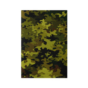 Обложка для паспорта матовая кожа с принтом Camouflage в Екатеринбурге, натуральная матовая кожа | размер 19,3 х 13,7 см; прозрачные пластиковые крепления | камуфляж | хаки