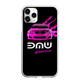 Чехол для iPhone 11 Pro Max матовый с принтом BMW glamour в Екатеринбурге, Силикон |  | bmw | m5 | pink | авто | автомобиль | бмв | гламур | машина | розовый | стиль | тачка | элита