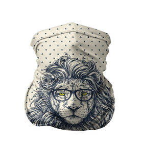 Бандана-труба 3D с принтом SWAG Lion в Екатеринбурге, 100% полиэстер, ткань с особыми свойствами — Activecool | плотность 150‒180 г/м2; хорошо тянется, но сохраняет форму | animal | cat | hipster | king | lion | животное | зверь | король | лев | очки | хипстер