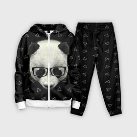 Детский костюм 3D с принтом Умная панда в Екатеринбурге,  |  | animal | bear | beast | hipster | panda | smart | животное | зверь | медведь | очки | панда | свэг | умный | хипстер