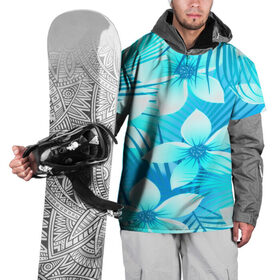 Накидка на куртку 3D с принтом Tropical Flower в Екатеринбурге, 100% полиэстер |  | Тематика изображения на принте: flower | паттерн | цветы | яркий
