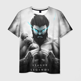 Мужская футболка 3D с принтом Spirit в Екатеринбурге, 100% полиэфир | прямой крой, круглый вырез горловины, длина до линии бедер | league of legends | lol | udyr | лига легенд | лол | удир