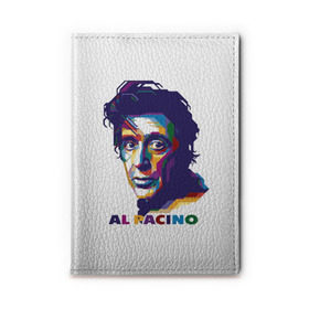 Обложка для автодокументов с принтом Al Pacino в Екатеринбурге, натуральная кожа |  размер 19,9*13 см; внутри 4 больших “конверта” для документов и один маленький отдел — туда идеально встанут права | актёр | аль пачино | артист | звезда | кино | киноактёр | кинозвезда | кинофильм | роль
