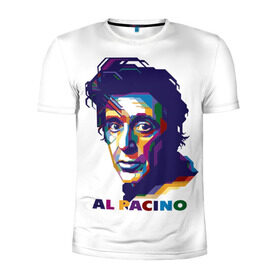 Мужская футболка 3D спортивная с принтом Al Pacino в Екатеринбурге, 100% полиэстер с улучшенными характеристиками | приталенный силуэт, круглая горловина, широкие плечи, сужается к линии бедра | актёр | аль пачино | артист | звезда | кино | киноактёр | кинозвезда | кинофильм | роль