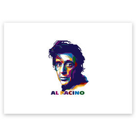 Поздравительная открытка с принтом Al Pacino в Екатеринбурге, 100% бумага | плотность бумаги 280 г/м2, матовая, на обратной стороне линовка и место для марки
 | актёр | аль пачино | артист | звезда | кино | киноактёр | кинозвезда | кинофильм | роль
