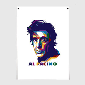 Постер с принтом Al Pacino в Екатеринбурге, 100% бумага
 | бумага, плотность 150 мг. Матовая, но за счет высокого коэффициента гладкости имеет небольшой блеск и дает на свету блики, но в отличии от глянцевой бумаги не покрыта лаком | Тематика изображения на принте: актёр | аль пачино | артист | звезда | кино | киноактёр | кинозвезда | кинофильм | роль