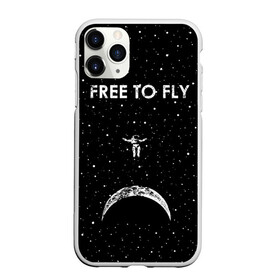 Чехол для iPhone 11 Pro матовый с принтом Free to Fly в Екатеринбурге, Силикон |  | Тематика изображения на принте: astronaut | cosmic | cosmonaut | cosmos | fly | galaxy | planet | space | star | universe | астронавт | вселенная | галактика | звезды | космонавт | космос | планета | полет