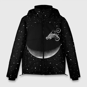 Мужская зимняя куртка 3D с принтом Астронавт байкер в Екатеринбурге, верх — 100% полиэстер; подкладка — 100% полиэстер; утеплитель — 100% полиэстер | длина ниже бедра, свободный силуэт Оверсайз. Есть воротник-стойка, отстегивающийся капюшон и ветрозащитная планка. 

Боковые карманы с листочкой на кнопках и внутренний карман на молнии. | astronaut | cosmonaut | cosmos | galaxy | moto | planet | space | star | universe | астронавт | байкер | вселенная | галактика | звезды | космонавт | космос | луна | мотоцикл | планета