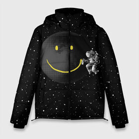 Мужская зимняя куртка 3D с принтом Лунная улыбка в Екатеринбурге, верх — 100% полиэстер; подкладка — 100% полиэстер; утеплитель — 100% полиэстер | длина ниже бедра, свободный силуэт Оверсайз. Есть воротник-стойка, отстегивающийся капюшон и ветрозащитная планка. 

Боковые карманы с листочкой на кнопках и внутренний карман на молнии. | astronaut | cosmonaut | cosmos | galaxy | meteor | moon | planet | smile | space | universe | астронавт | вселенная | галактика | звезды | космонавт | космос | луна | смайл | улыбка