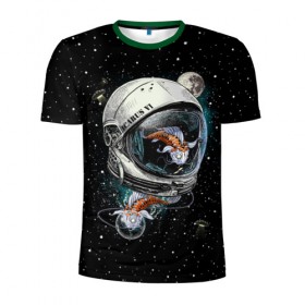 Мужская футболка 3D спортивная с принтом Подводный космос в Екатеринбурге, 100% полиэстер с улучшенными характеристиками | приталенный силуэт, круглая горловина, широкие плечи, сужается к линии бедра | astronaut | cosmonaut | cosmos | galaxy | meteor | moon | planet | space | star | universe | астронавт | бесконечность | вселенная | галактика | звезды | космонавт | космос | луна