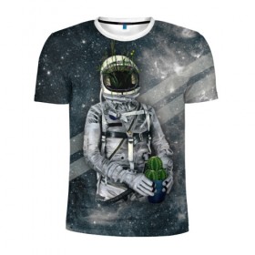 Мужская футболка 3D спортивная с принтом Посланник природы в Екатеринбурге, 100% полиэстер с улучшенными характеристиками | приталенный силуэт, круглая горловина, широкие плечи, сужается к линии бедра | astronaut | cosmonaut | cosmos | galaxy | meteor | moon | planet | space | star | universe | астронавт | бесконечность | вселенная | галактика | звезды | космонавт | космос | луна