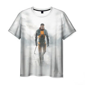Мужская футболка 3D с принтом Half - life в Екатеринбурге, 100% полиэфир | прямой крой, круглый вырез горловины, длина до линии бедер | Тематика изображения на принте: half | life | гордон | фримен | хедкраб