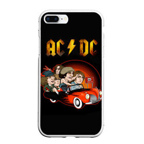 Чехол для iPhone 7Plus/8 Plus матовый с принтом AC DC 5 в Екатеринбурге, Силикон | Область печати: задняя сторона чехла, без боковых панелей | 
