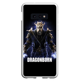 Чехол для Samsung S10E с принтом Dragonborn в Екатеринбурге, Силикон | Область печати: задняя сторона чехла, без боковых панелей | game | the elder scrolls v: skyrim | драконорожденный | игра | игрок