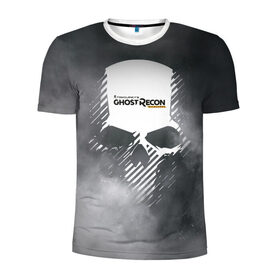 Мужская футболка 3D спортивная с принтом Ghost Recon в Екатеринбурге, 100% полиэстер с улучшенными характеристиками | приталенный силуэт, круглая горловина, широкие плечи, сужается к линии бедра | tom clancy’s | череп