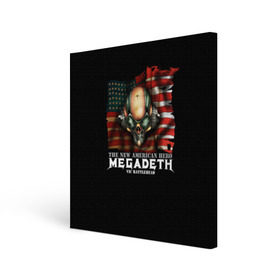 Холст квадратный с принтом Megadeth #3 в Екатеринбурге, 100% ПВХ |  | dave | megadeth | metal | mustaine | rattlehead | rock | thrash | vic | дейв | мастейн | мегадез | мегадет | мегедес | метал | рок | треш