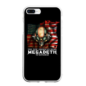 Чехол для iPhone 7Plus/8 Plus матовый с принтом Megadeth #3 в Екатеринбурге, Силикон | Область печати: задняя сторона чехла, без боковых панелей | dave | megadeth | metal | mustaine | rattlehead | rock | thrash | vic | дейв | мастейн | мегадез | мегадет | мегедес | метал | рок | треш