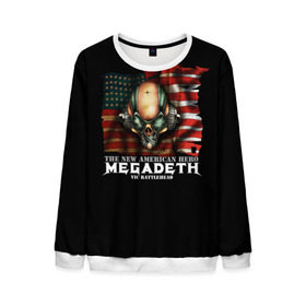 Мужской свитшот 3D с принтом Megadeth #3 в Екатеринбурге, 100% полиэстер с мягким внутренним слоем | круглый вырез горловины, мягкая резинка на манжетах и поясе, свободная посадка по фигуре | Тематика изображения на принте: dave | megadeth | metal | mustaine | rattlehead | rock | thrash | vic | дейв | мастейн | мегадез | мегадет | мегедес | метал | рок | треш