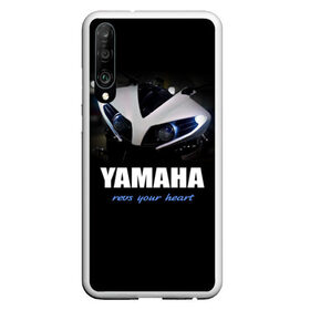 Чехол для Honor P30 с принтом Yamaha в Екатеринбурге, Силикон | Область печати: задняя сторона чехла, без боковых панелей | yamaha | yzf | байк | байкер | мото | мотоцикл | мотоциклист | ямаха