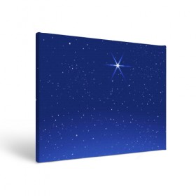 Холст прямоугольный с принтом Звезда пленительного счастья в Екатеринбурге, 100% ПВХ |  | блеск | галактика | звёзды | космос | лучи | небо | ночь